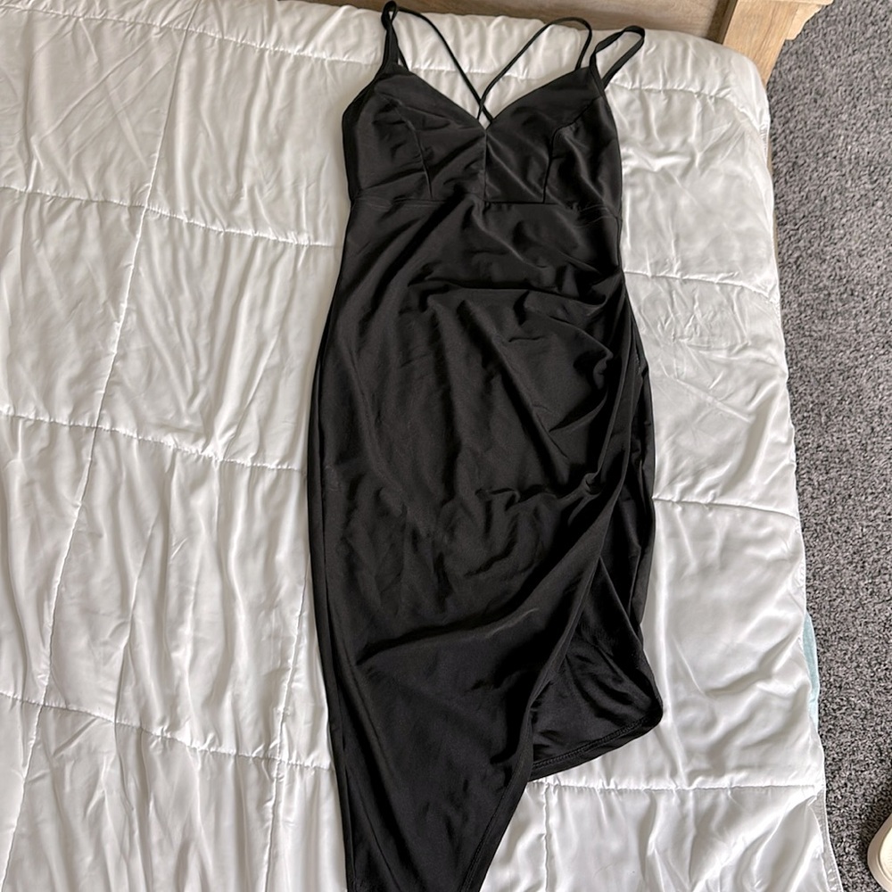 Black mini dress